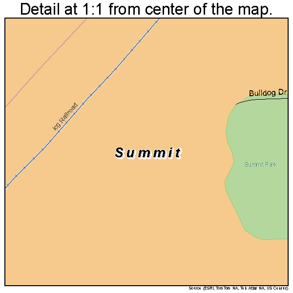 Summit, Illinois road map detail