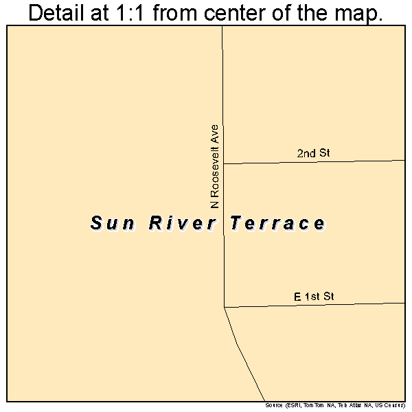 Sun River Terrace, Illinois road map detail