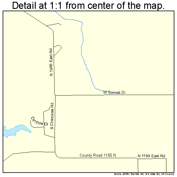 Taylorville, Illinois road map detail