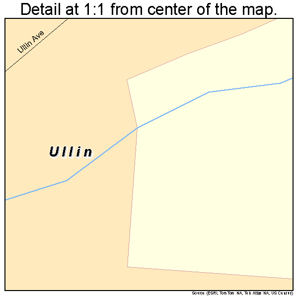 Ullin, Illinois road map detail