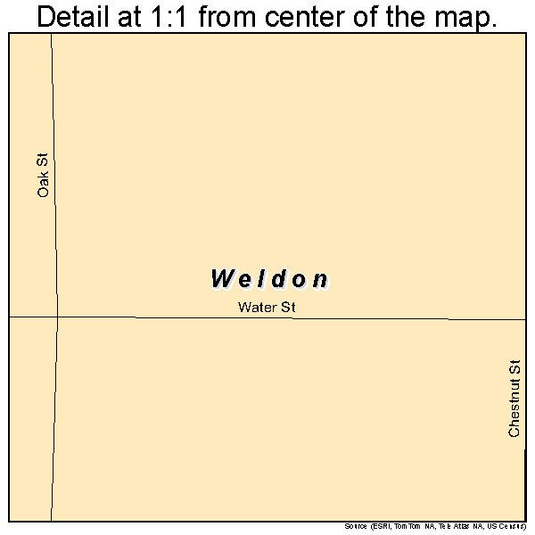 Weldon, Illinois road map detail
