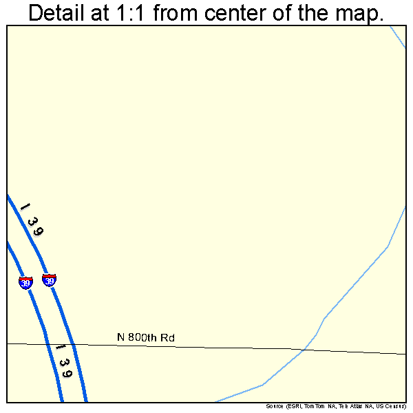 Wenona, Illinois road map detail