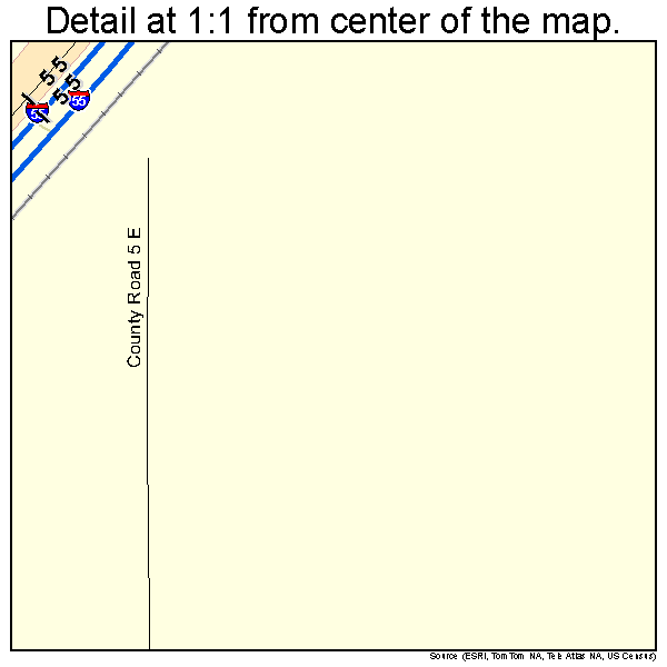 Williamsville, Illinois road map detail