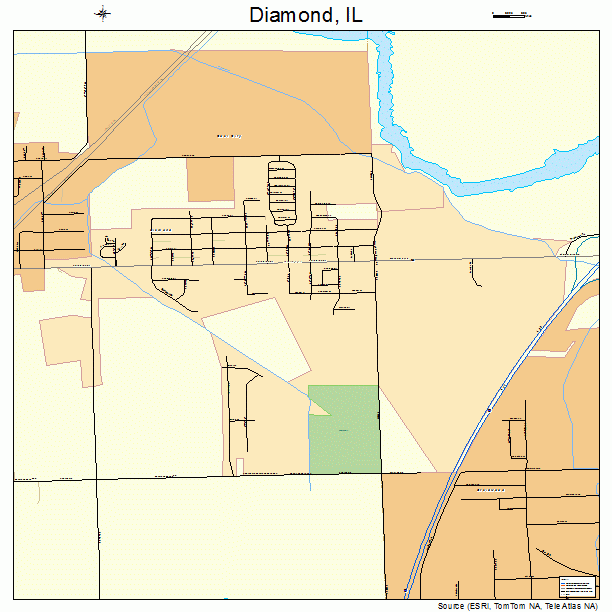 Diamond, IL street map