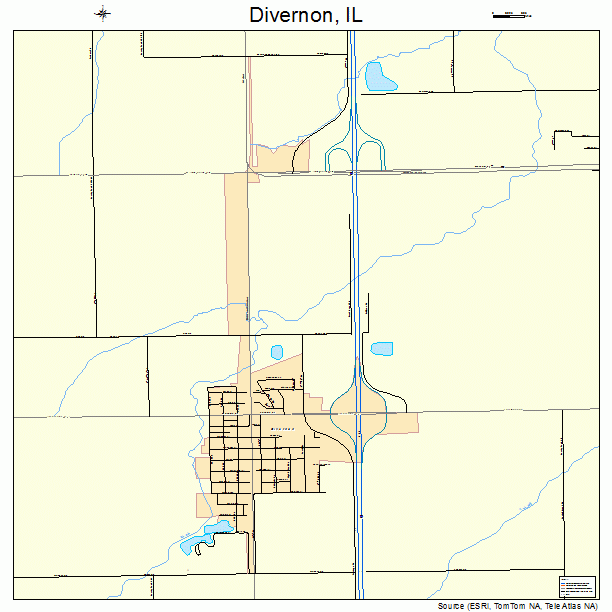 Divernon, IL street map