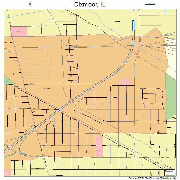 Dixmoor, IL street map