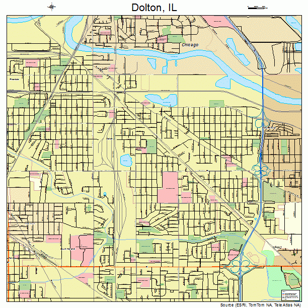 Dolton, IL street map