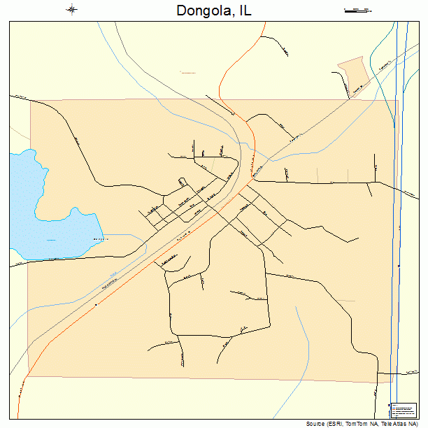 Dongola, IL street map