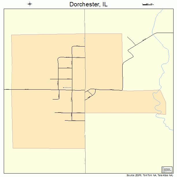 Dorchester, IL street map