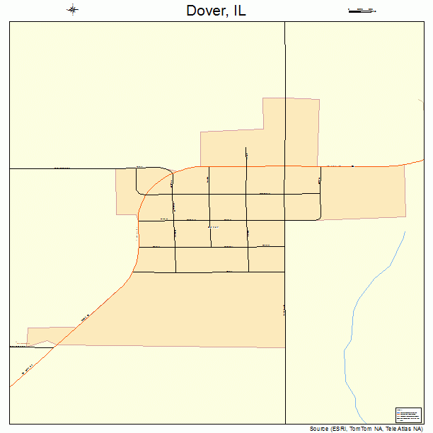 Dover, IL street map