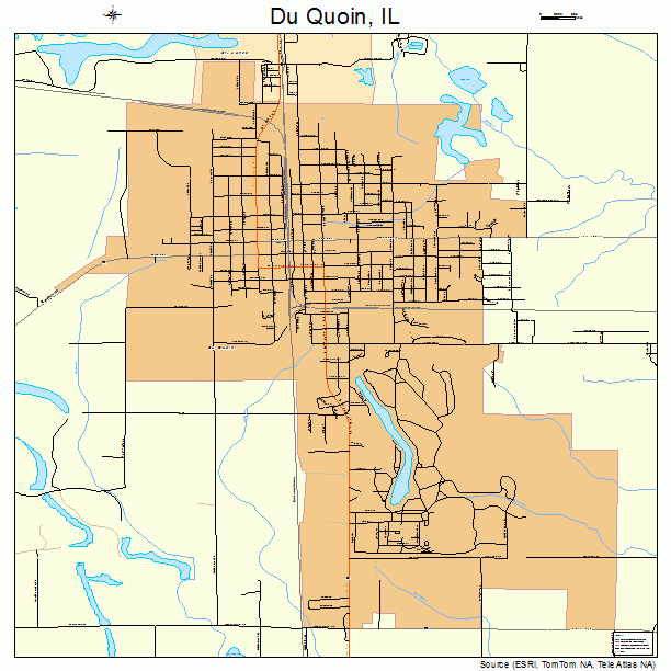 Du Quoin, IL street map