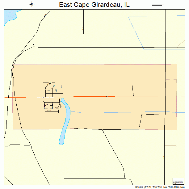 East Cape Girardeau, IL street map