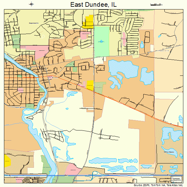 East Dundee, IL street map