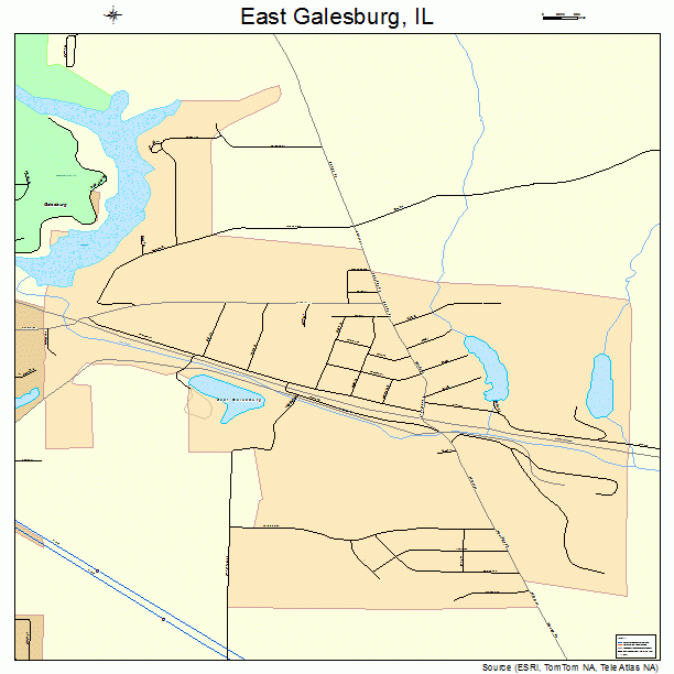 East Galesburg, IL street map