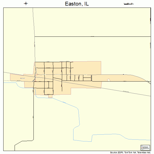 Easton, IL street map