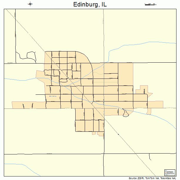 Edinburg, IL street map