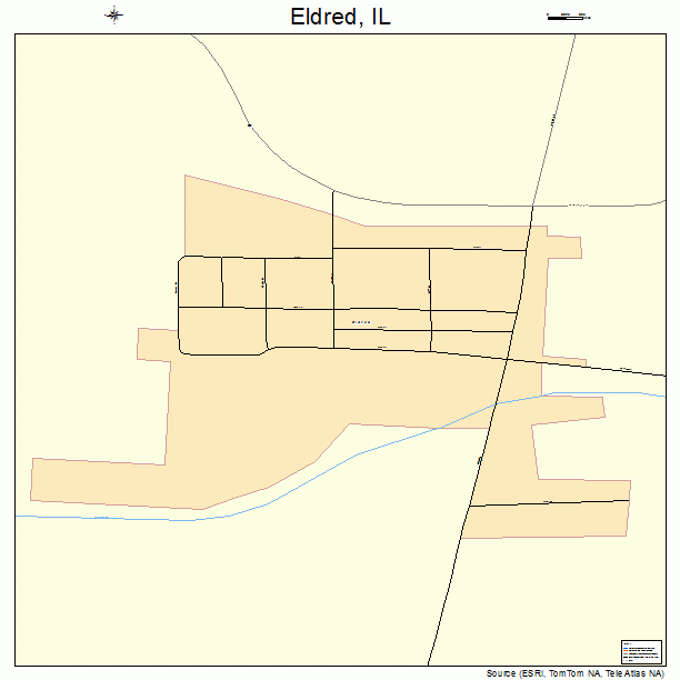 Eldred, IL street map