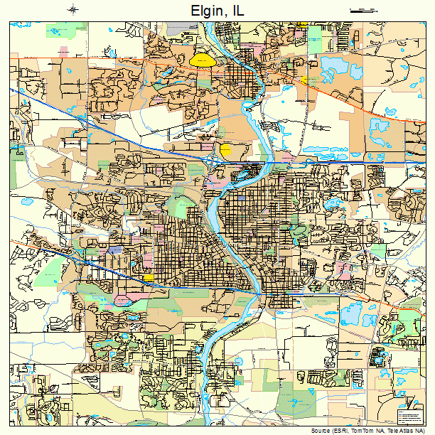 Elgin, IL street map