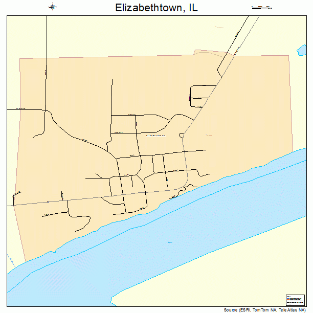 Elizabethtown, IL street map