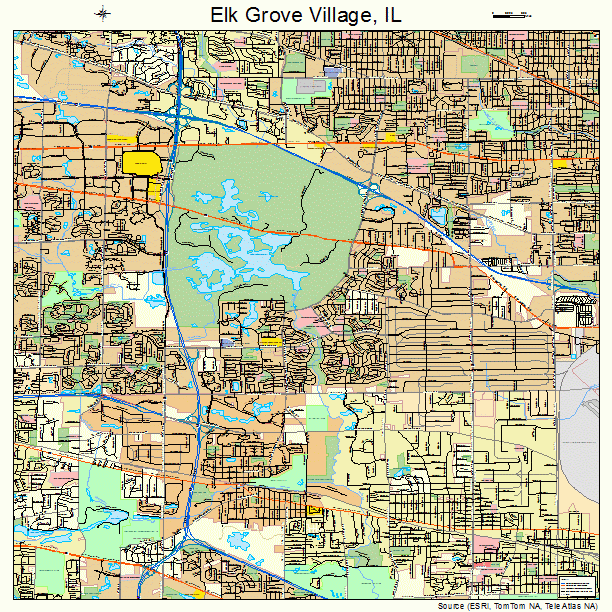 Elk Grove Village, IL street map