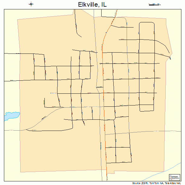 Elkville, IL street map