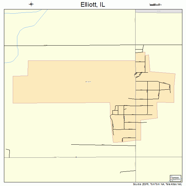 Elliott, IL street map