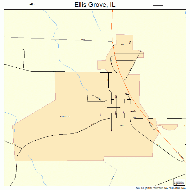 Ellis Grove, IL street map