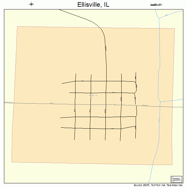 Ellisville, IL street map