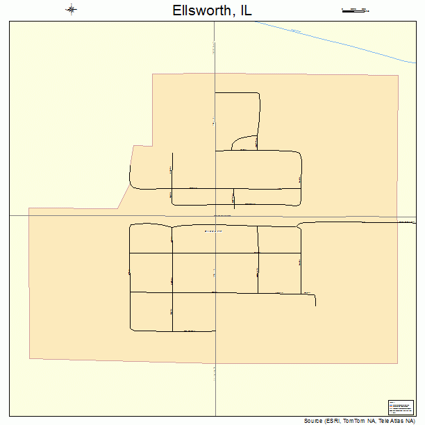 Ellsworth, IL street map