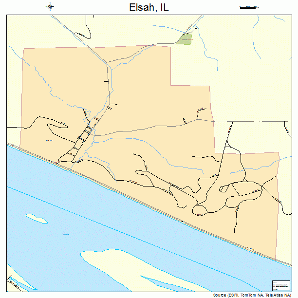 Elsah, IL street map