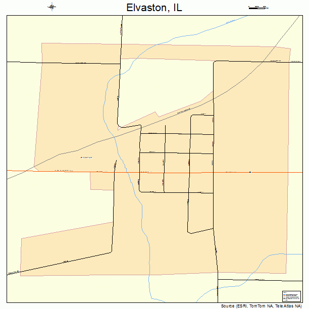 Elvaston, IL street map