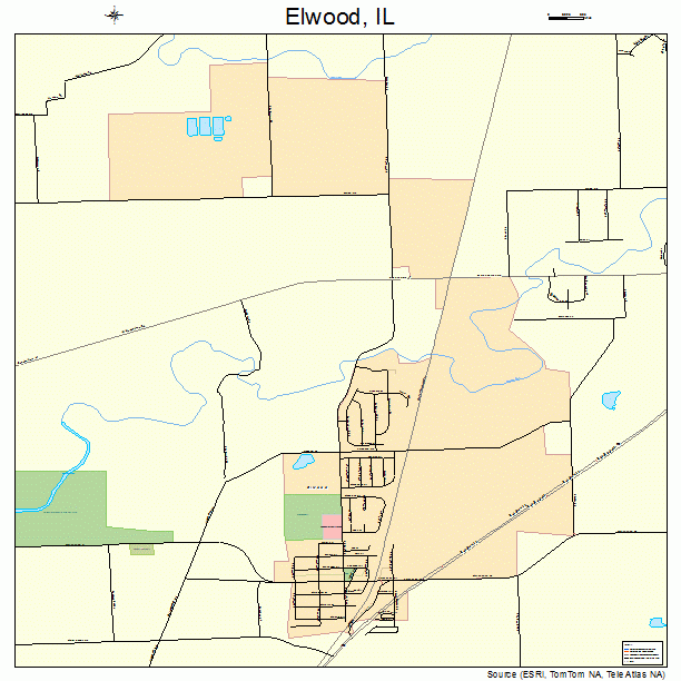 Elwood, IL street map