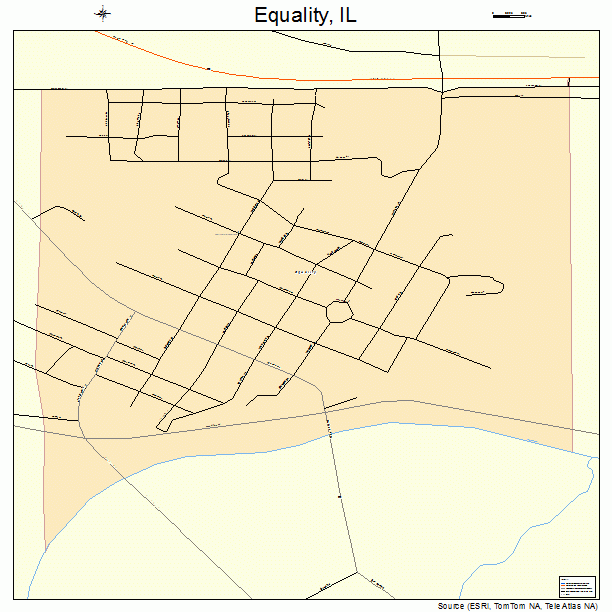 Equality, IL street map
