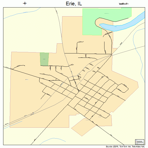 Erie, IL street map