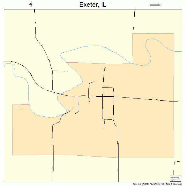 Exeter, IL street map