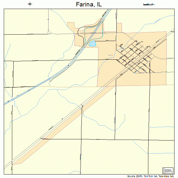 Farina, IL street map