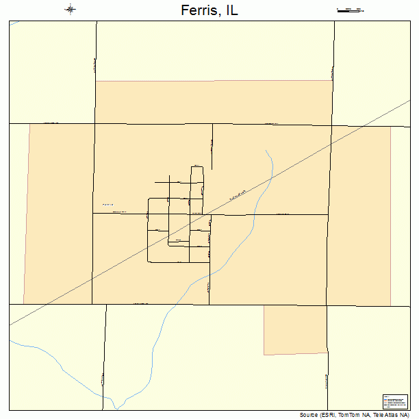 Ferris, IL street map