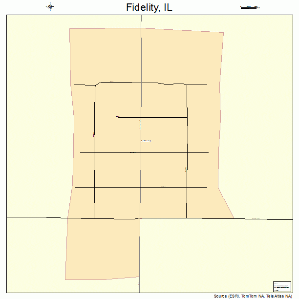 Fidelity, IL street map