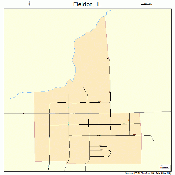 Fieldon, IL street map