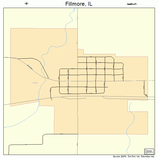 Fillmore, IL street map