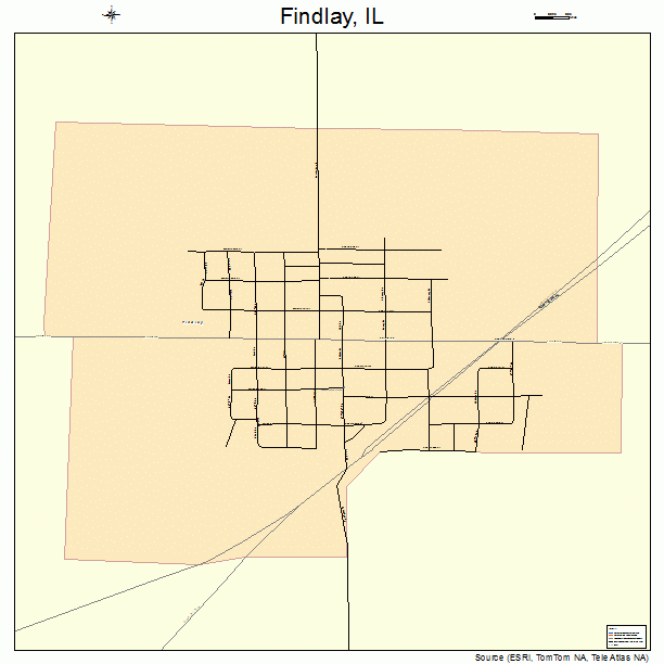 Findlay, IL street map
