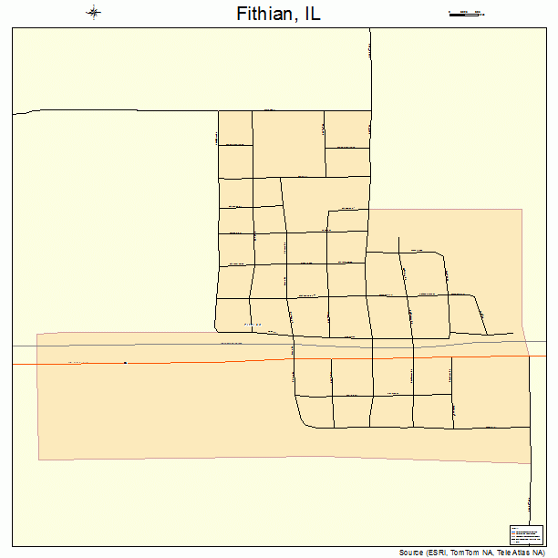 Fithian, IL street map