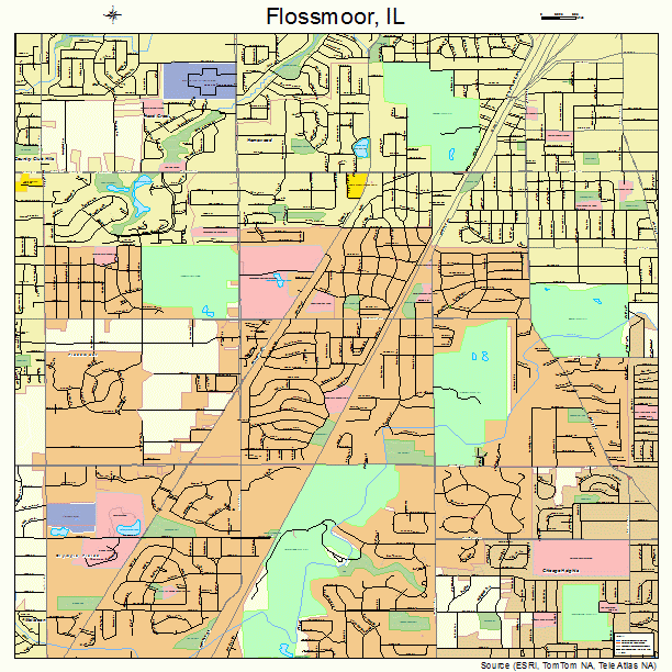 Flossmoor, IL street map