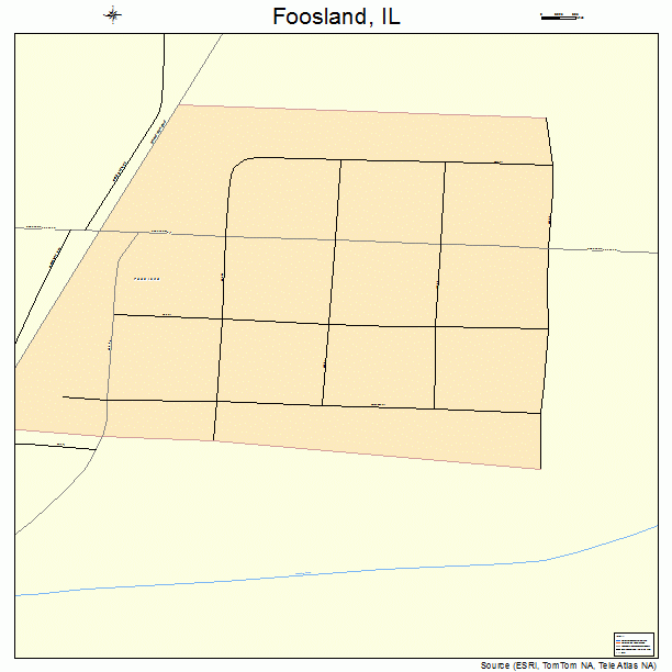 Foosland, IL street map