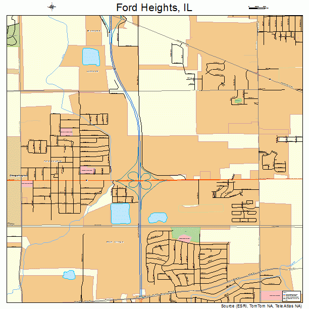 Ford Heights, IL street map