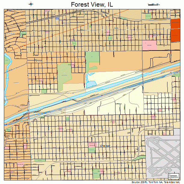 Forest View, IL street map