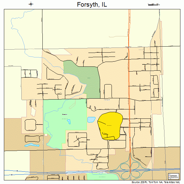 Forsyth, IL street map