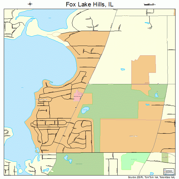 Fox Lake Hills, IL street map