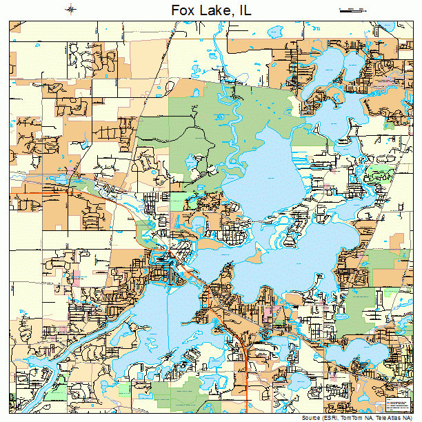 Fox Lake, IL street map