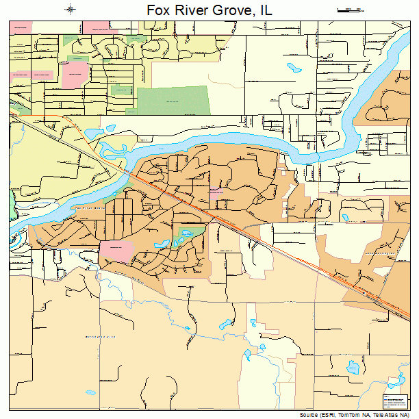 Fox River Grove, IL street map